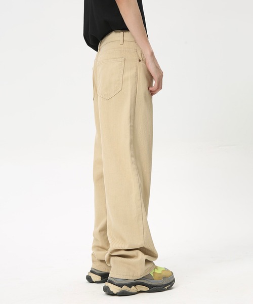 WESTBOY(ウエストボーイ)の「ルーズバギー 4カラー デニムパンツ /セミワイドデニムパンツ WO24W1PT08【WB ORIGINALS】(デニムパンツ・メンズ・ベージュ/ブラック/グリーン/ホワイト・L/M/XL)」の12枚目の写真