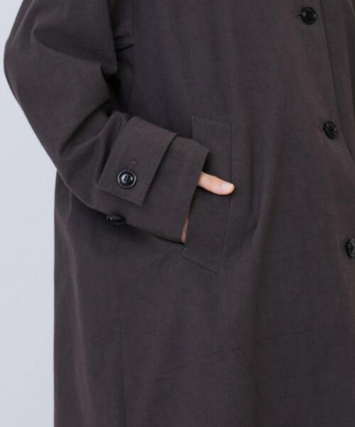 グランジコットンポプリンステンカラーコート（ステンカラーコート