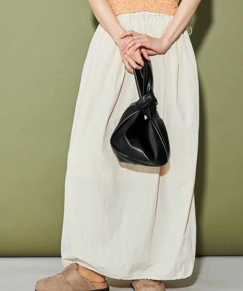 CITEN（シテン）の「＜CITEN＞レザーライク ワンハンドルバッグ（ハンドバッグ・レディース・シルバー/ブラック・FREE）」の3枚目の写真