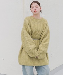 KBF | ボリュームニットミニワンピース(ワンピース)