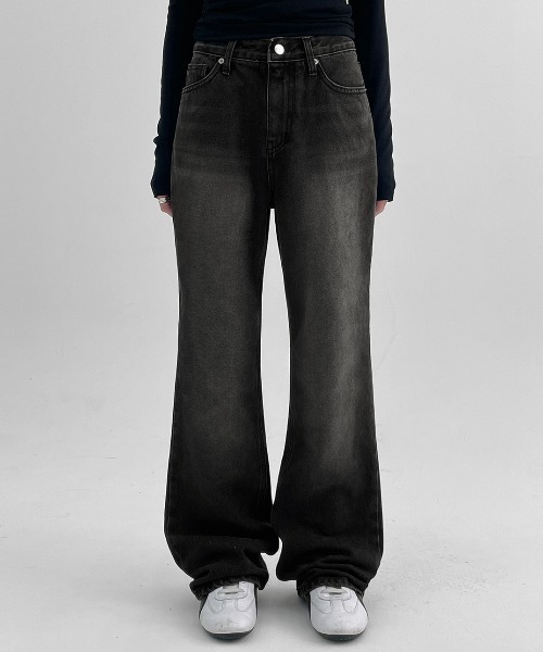 BLACKUP（ブラックアップ）の「[B-DENIM] NON SPAN BOOTS-CUT 028（デニムパンツ・レディース・ブラック・SMALL/MEDIUM/LARGE）」の7枚目の写真