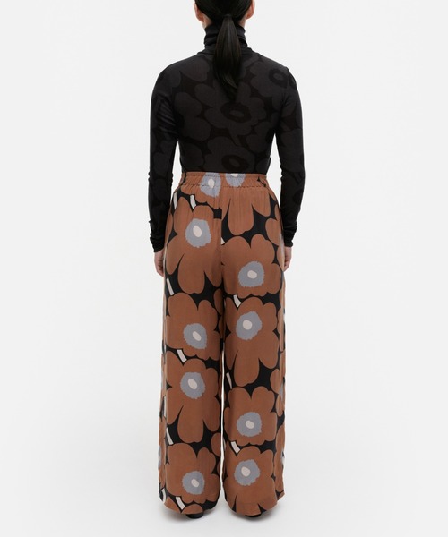 marimekko（マリメッコ）の「Sh Oanet Unikko / cupro　pants（その他パンツ・レディース・ブラウン・X-SMALL/SMALL/MEDIUM/LARGE）」の3枚目の写真