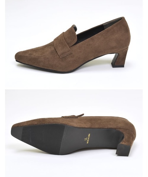 Re:EDIT（リエディ）の「[大きいサイズ有]ポインテッドトゥヒールローファー（ローファー・レディース・ブラック/ブラウン・SMALL/MEDIUM/LARGE/X-LARGE）」の5枚目の写真