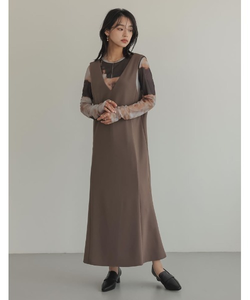 Re:EDIT（リエディ）の「[大きいサイズ有]ポインテッドトゥヒールローファー（ローファー・レディース・ブラック/ブラウン・SMALL/MEDIUM/LARGE/X-LARGE）」の17枚目の写真