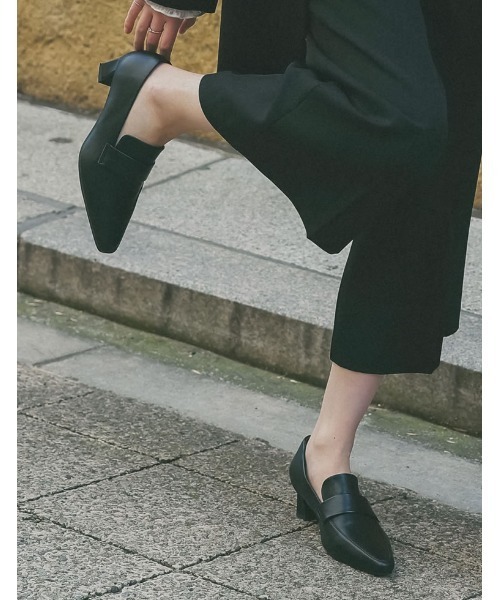 Re:EDIT（リエディ）の「[大きいサイズ有]ポインテッドトゥヒールローファー（ローファー・レディース・ブラック/ブラウン・SMALL/MEDIUM/LARGE/X-LARGE）」の14枚目の写真