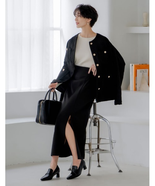 Re:EDIT（リエディ）の「[大きいサイズ有]ポインテッドトゥヒールローファー（ローファー・レディース・ブラック/ブラウン・SMALL/MEDIUM/LARGE/X-LARGE）」の11枚目の写真