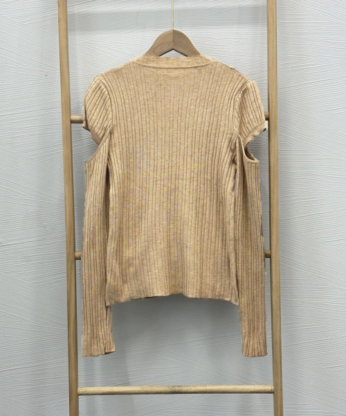 Miniministore(ミニミニストア)の「肌見せニットトップス 韓国風タイトニット(ニット/セーター・レディース・ベージュ/ブラウン/ブラック・FREE)」の17枚目の写真