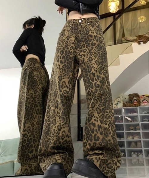 CANVAS+(キャンバスプラス)の「【CANVAS+】レオパード柄パンツ(その他パンツ・レディース・ブラウン・L/M/S)」の8枚目の写真