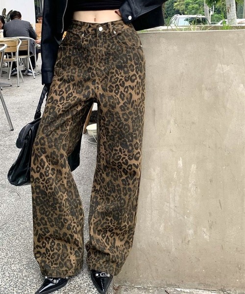 CANVAS+(キャンバスプラス)の「【CANVAS+】レオパード柄パンツ(その他パンツ・レディース・ブラウン・L/M/S)」の18枚目の写真