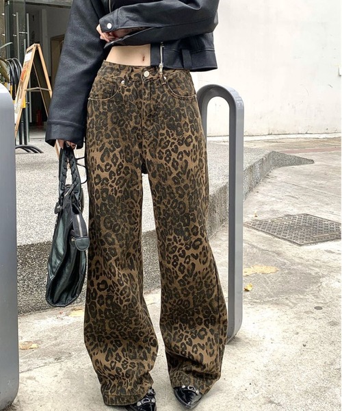 CANVAS+(キャンバスプラス)の「【CANVAS+】レオパード柄パンツ(その他パンツ・レディース・ブラウン・L/M/S)」の19枚目の写真