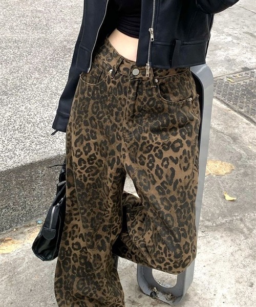 CANVAS+(キャンバスプラス)の「【CANVAS+】レオパード柄パンツ(その他パンツ・レディース・ブラウン・L/M/S)」の21枚目の写真