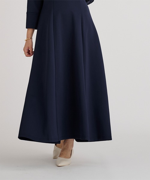 UR'S（ユアーズ）の「ボンディングキーネックウエストシェイプワンピース（ワンピース・レディース・ネイビー/ホワイト/ブラック・M/XL/L/S）」の18枚目の写真