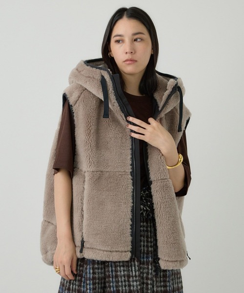 カオス ウールボアフードベスト Chaos（カオス）の「Chaos(カオス)/ウールボアフ－ドベスト（ベスト