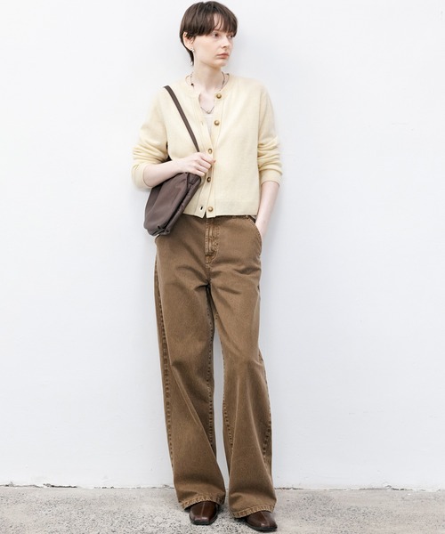 tageechita（タジチタ）の「【tageechita】ベーシックナローストレートブラウンデニムパンツ（デニムパンツ・レディース・ブラウン・XS/S/M/L）」の11枚目の写真
