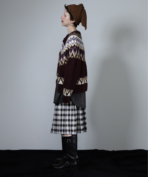 CREOLME（クレオルム）の「(CREOLME)ネパールニットカーディガン（カーディガン/ボレロ・レディース・ブラウン/ホワイト系その他・FREE）」の13枚目の写真