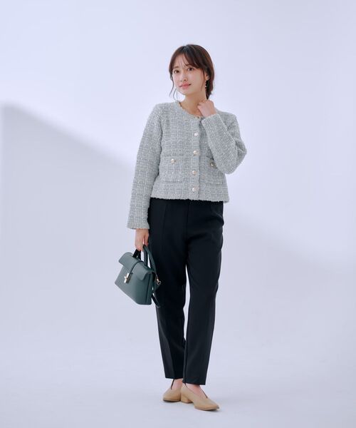 ダブルクロスウォッシャブルスリムパンツ【低身長・小柄女性】（その他