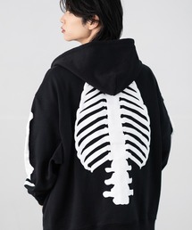 SIDEWAY STANCE | 【SIDEWAY STANCE】厚盛プリント スウェット ジップアップパーカー(パーカー)