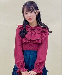 ビッグリボンブラウス