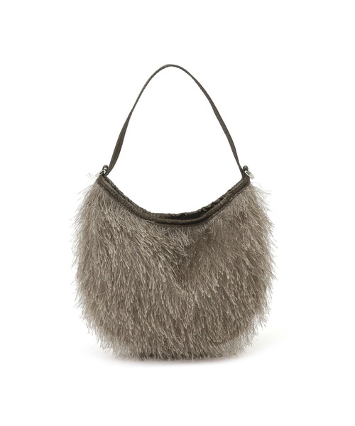 ADAM ET ROPE'(アダムエロペ)の「【サステナブル】フリンジミニチェーンバッグ(ショルダーバッグ・レディース・オフホワイト/レッド/ブラウン・FREE)」の15枚目の写真