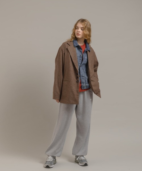 MUHET(ミュエータ)の「裏毛スウェットパンツ(スウェットパンツ・レディース・ネイビー/杢グレー・MEDIUM/X-LARGE)」の10枚目の写真