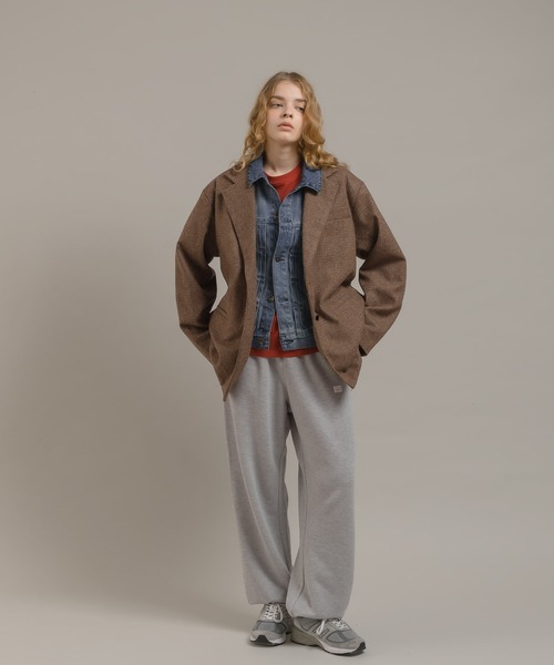 MUHET(ミュエータ)の「裏毛スウェットパンツ(スウェットパンツ・レディース・ネイビー/杢グレー・MEDIUM/X-LARGE)」の9枚目の写真