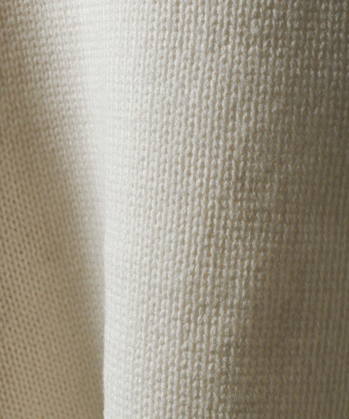 NILWAY(ニルウェイ)の「ライン オーバー ハイネック ニット(ニット/セーター・メンズ・チャコール/ブラウン/グリーン/アイボリー/ブラック・MEDIUM/LARGE)」の8枚目の写真