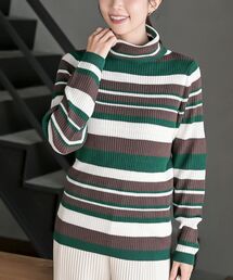 新品⭐︎Deuxieme Classe rib タートル　タートルニット　ボーダー 新品⭐︎Deuxieme Classe rib タートル タートルニット ボーダー 追加