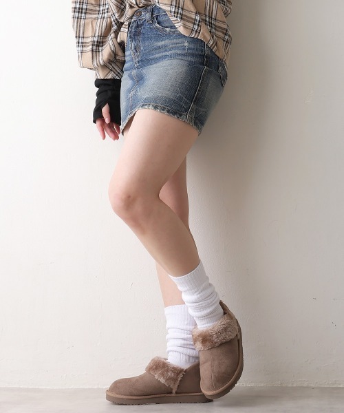 DEMETER(デメテル)の「軽量 ボリュームファー アンクル ムートンブーツ(ブーツ・レディース・ブラウン系その他/ブラック/ベージュ/グレー・S/M/L/LL)」の11枚目の写真