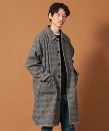 THE SHOP TK  | ◆ウーリックステッチデザインコート ビッグシルエット／洗える／イージーケア(ステンカラーコート)