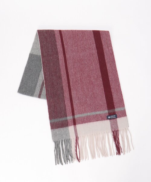 ikka（イッカ）の「ウールパネルヘリンボーンマフラー（マフラー・メンズ・ワイン/ブラック/ネイビー・FREE）」の12枚目の写真