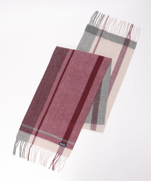 ikka（イッカ）の「ウールパネルヘリンボーンマフラー（マフラー・メンズ・ワイン/ブラック/ネイビー・FREE）」の13枚目の写真