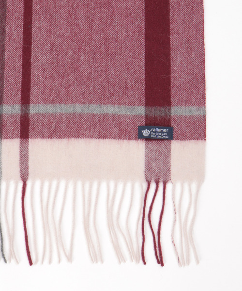 ikka（イッカ）の「ウールパネルヘリンボーンマフラー（マフラー・メンズ・ワイン/ブラック/ネイビー・FREE）」の11枚目の写真