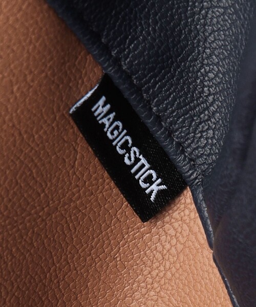 MAGIC STICK（マジックスティック）の「＜MAGIC STICK＞ レザータッチ CWU-36P ジャケット（ブルゾン・メンズ・ネイビー/ブラック・M/L）」の8枚目の写真
