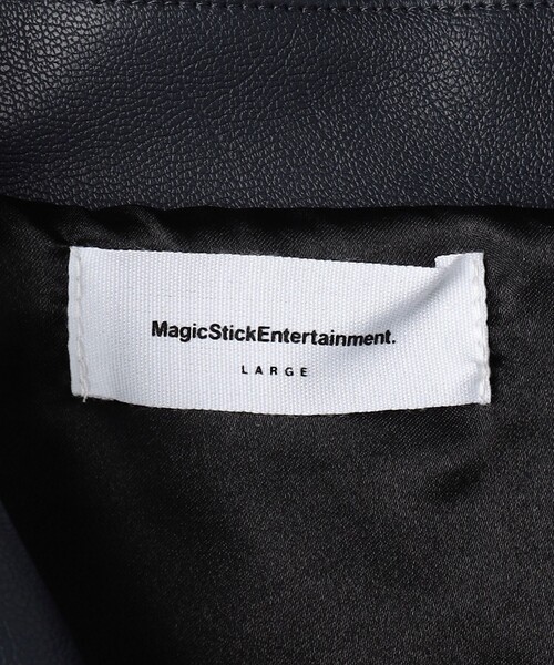 MAGIC STICK（マジックスティック）の「＜MAGIC STICK＞ レザータッチ CWU-36P ジャケット（ブルゾン・メンズ・ネイビー/ブラック・M/L）」の19枚目の写真