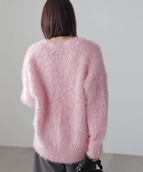 FREE'S MART（フリーズマート）の「◆シャギーカーディガン（カーディガン/ボレロ・レディース・ホワイト/ピンク/グレー/ブラウン系その他・FREE）」の11枚目の写真