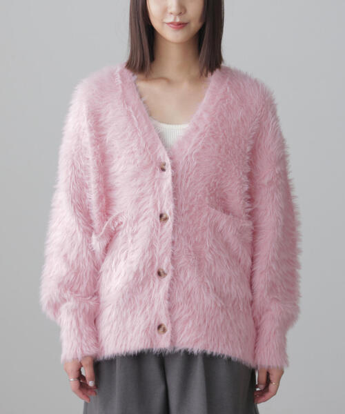 FREE'S MART（フリーズマート）の「◆シャギーカーディガン（カーディガン/ボレロ・レディース・ホワイト/ピンク/グレー/ブラウン系その他・FREE）」の18枚目の写真