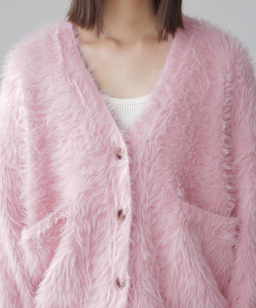 FREE'S MART（フリーズマート）の「◆シャギーカーディガン（カーディガン/ボレロ・レディース・ホワイト/ピンク/グレー/ブラウン系その他・FREE）」の22枚目の写真