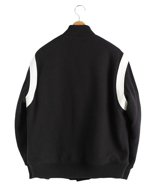 marka（マーカ）の「marka / マーカ：別注 PUFFED AWARD JACKET - 1/14 wool vintage double cloth -：M24C-15BL02C-ARK[COR]（スタジャン・メンズ・ダークブラウン・2(M)）」の4枚目の写真
