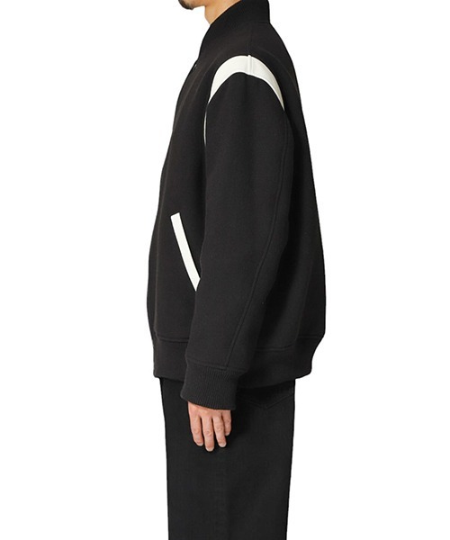 marka（マーカ）の「marka / マーカ：別注 PUFFED AWARD JACKET - 1/14 wool vintage double cloth -：M24C-15BL02C-ARK[COR]（スタジャン・メンズ・ダークブラウン・2(M)）」の11枚目の写真