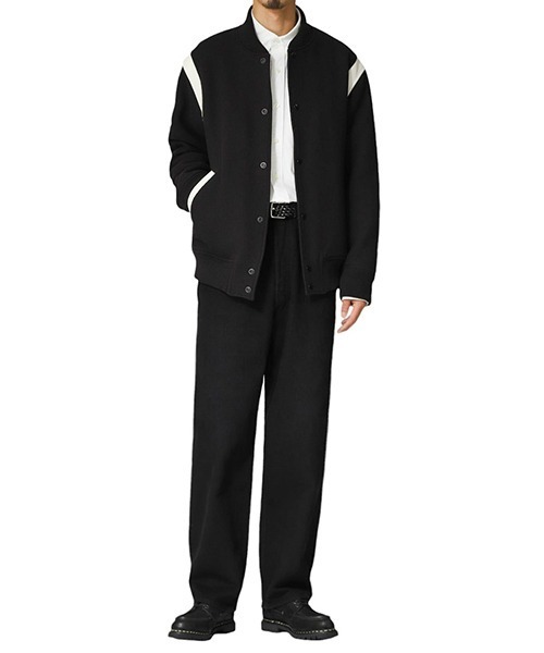 marka（マーカ）の「marka / マーカ：別注 PUFFED AWARD JACKET - 1/14 wool vintage double cloth -：M24C-15BL02C-ARK[COR]（スタジャン・メンズ・ダークブラウン・2(M)）」の13枚目の写真