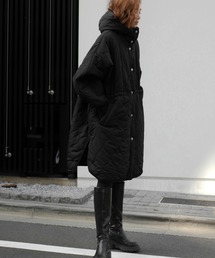 quilt hoodie coat