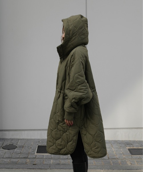 ジャケット・アウター My Shawty quilt hoodie coat quilt hoodie coat（ダウンジャケット/コート）｜My shawty