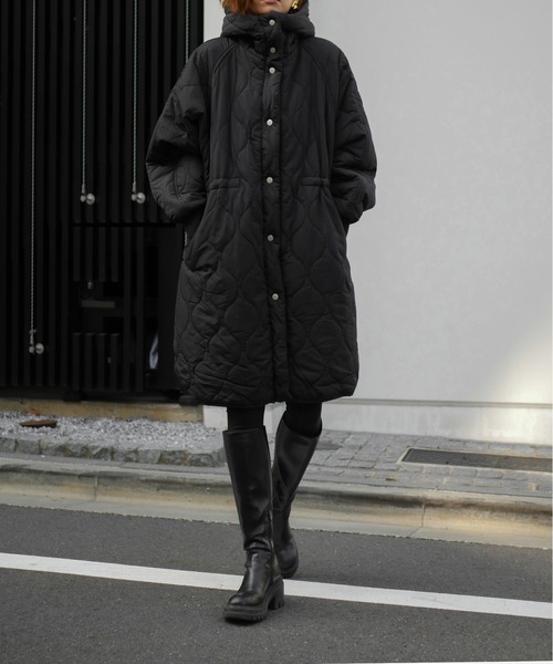 ジャケット・アウター My Shawty quilt hoodie coat quilt hoodie coat（ダウンジャケット/コート）｜My shawty（マイ