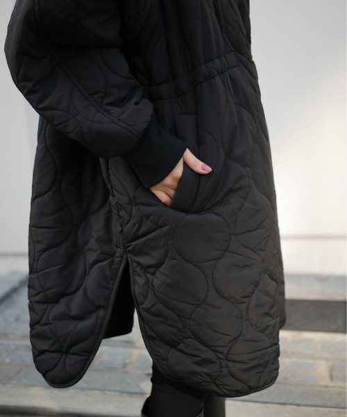 quilt hoodie coat（ダウンジャケット/コート）｜My shawty