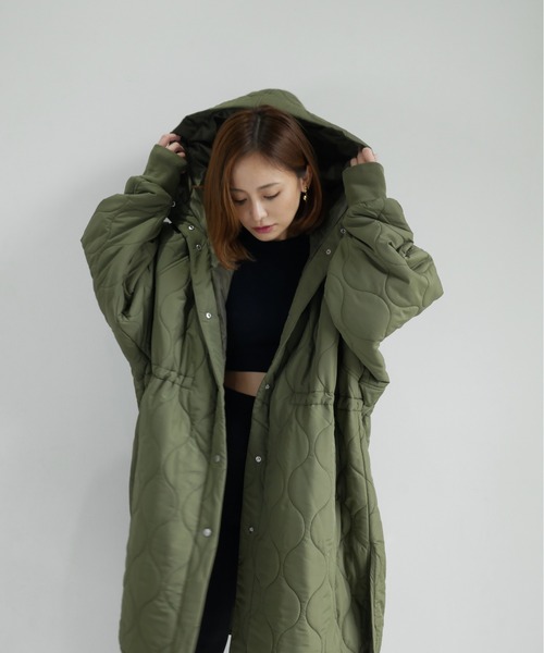 セール】quilt hoodie coat（ダウンジャケット/コート）｜My shawty