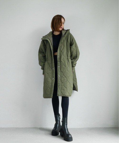 quilt hoodie coat（ダウンジャケット/コート）｜My shawty（マイ