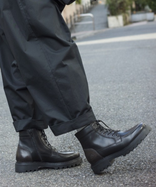 stefanorossi（ステファノロッシ）の「STEFANO ROSSI ステファノロッシ NUBI MOC HI ヌビ モック ハイ SR03970 L/BLACK（ブーツ・メンズ・ブラック・39/40/41/42/43/44/45）」の5枚目の写真