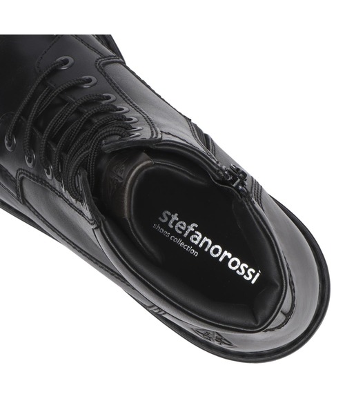 stefanorossi（ステファノロッシ）の「STEFANO ROSSI ステファノロッシ NUBI MOC HI ヌビ モック ハイ SR03970 L/BLACK（ブーツ・メンズ・ブラック・39/40/41/42/43/44/45）」の11枚目の写真