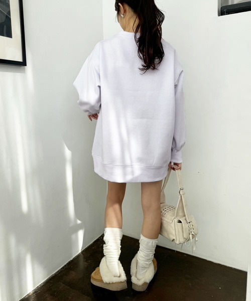 one after another NICE CLAUP(ワンアフターアナザーナイスクラップ)の「ねこちゃんアソートスウェット(スウェット・レディース・ホワイト系その他2/チャコールグレー/サックスブルー/ホワイト系その他・FREE)」の18枚目の写真