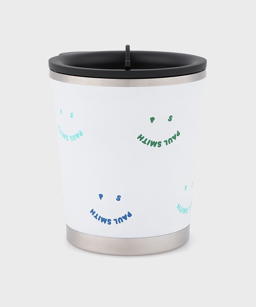 PS Paul Smith（ピーエスポールスミス）の「【限定】thermo mug × Paul Smith 'Happy' ダブルマグ / 553966 PDMUG（グラス/マグカップ/タンブラー・メンズ・ブラック/ホワイト・FREE）」の3枚目の写真
